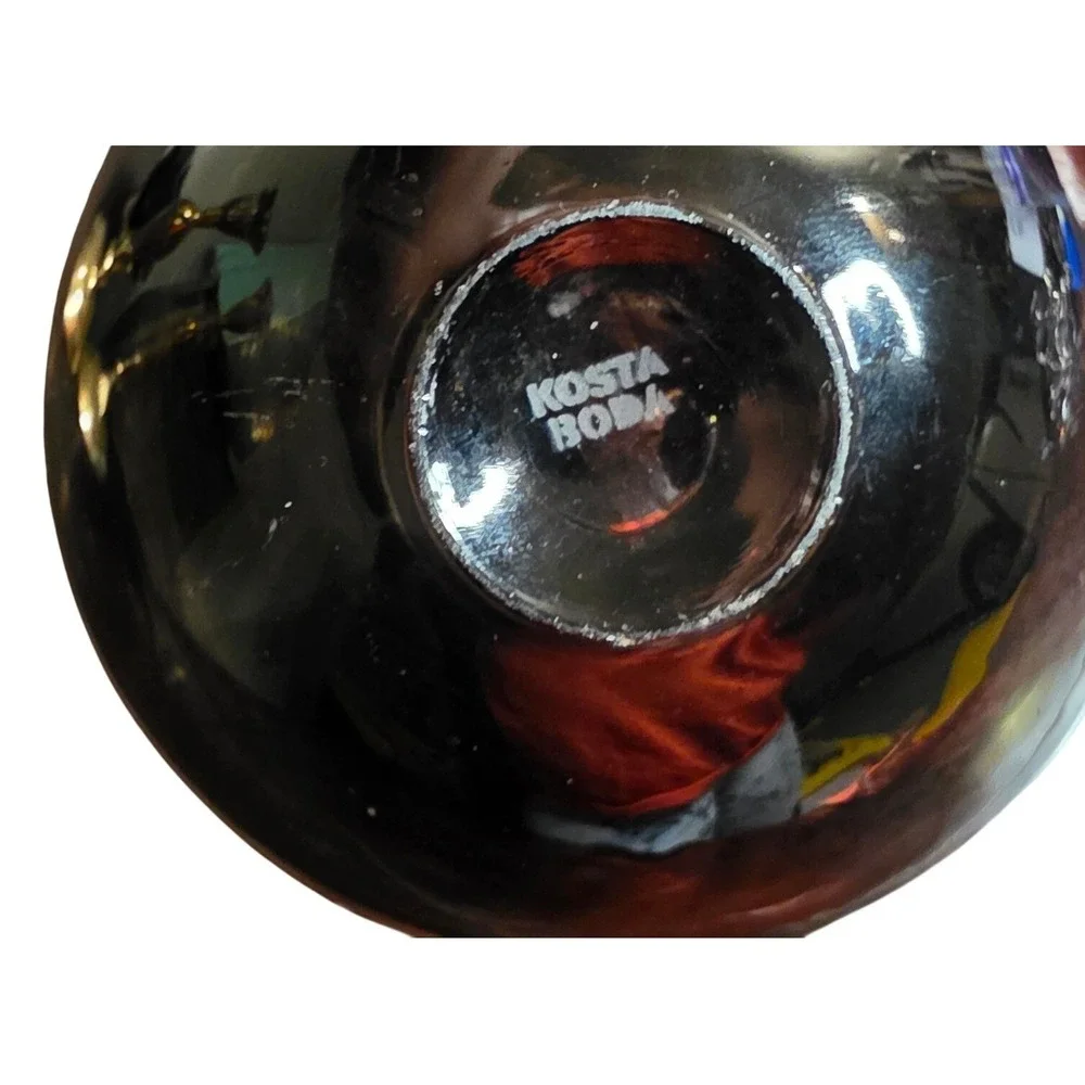 Votive Bowl Kosta Boda Atoll Art Glass Anna Ehrner Brown